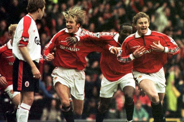 Manchester United are remembering the 20th anniversary of their treble success