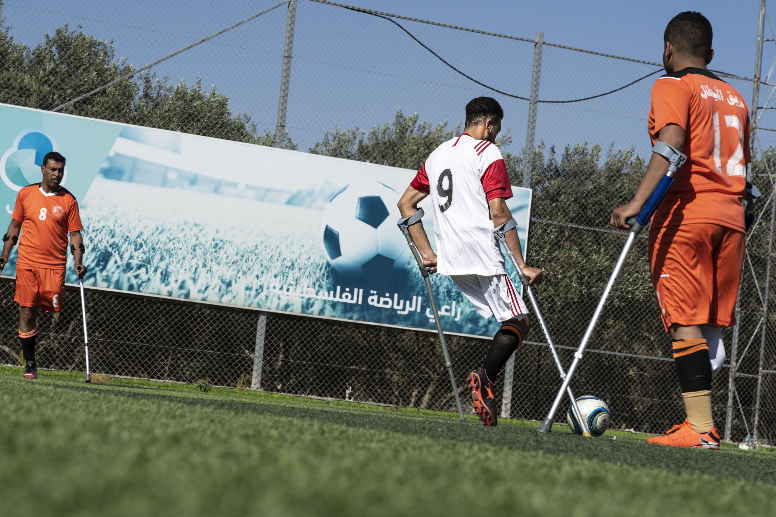 Gaza’s amputee football association has 80 players and hopes in the near future to start a women’s league