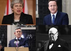 Where does Theresa May sit in the ranking of post-war British PMs?
