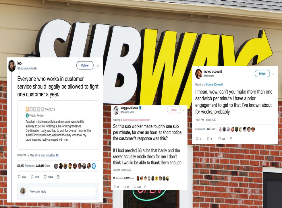 Subway: Woman complains in a one-star review that fast-food chain didn ...