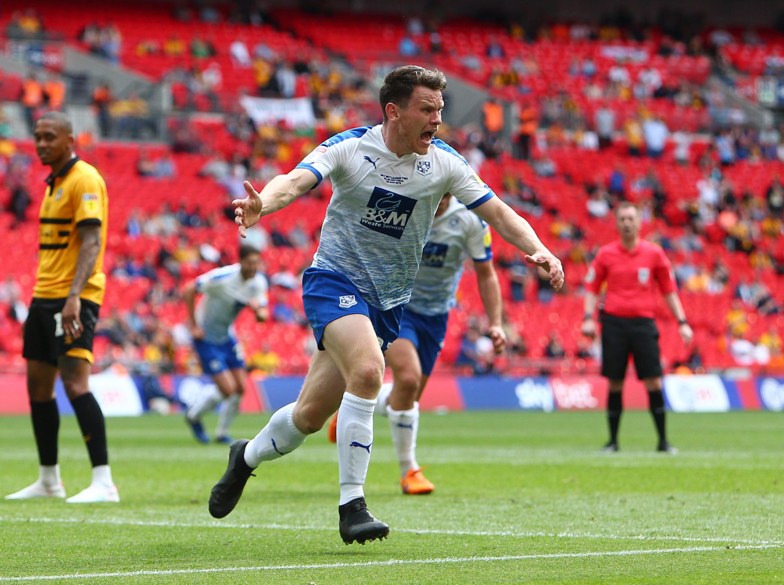 Connor Jennings celebrates his late goal