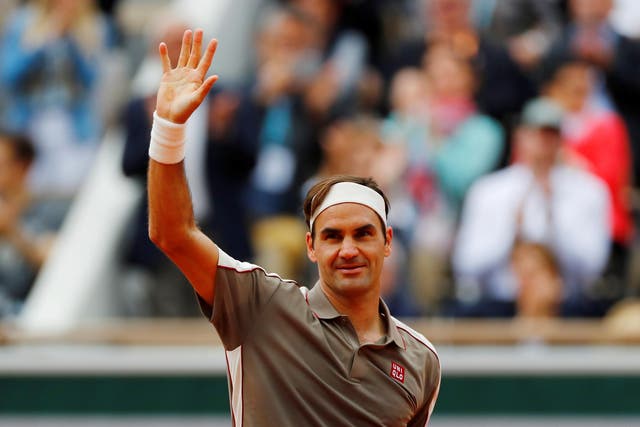 Roger Federer won on his return to Roland Garros