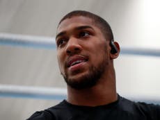 Anthony Joshua reacts to Deontay Wilder announcing next fight