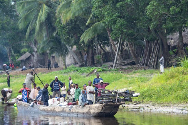 Many Congolese people use lakes and rivers to travel to parts of the country that are not connected by roads