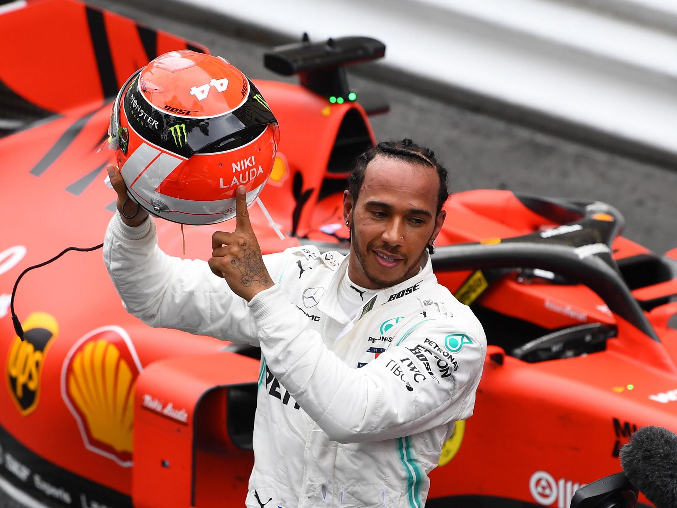 Lewis Hamilton paid tribute to Niki Lauda over the weekend