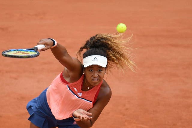 Naomi Osaka is in French Open action on day three