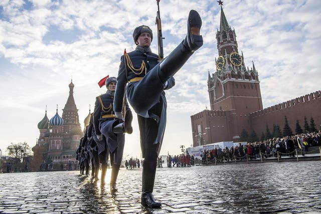 The Kremlin marched into a £33bn budget surplus last year