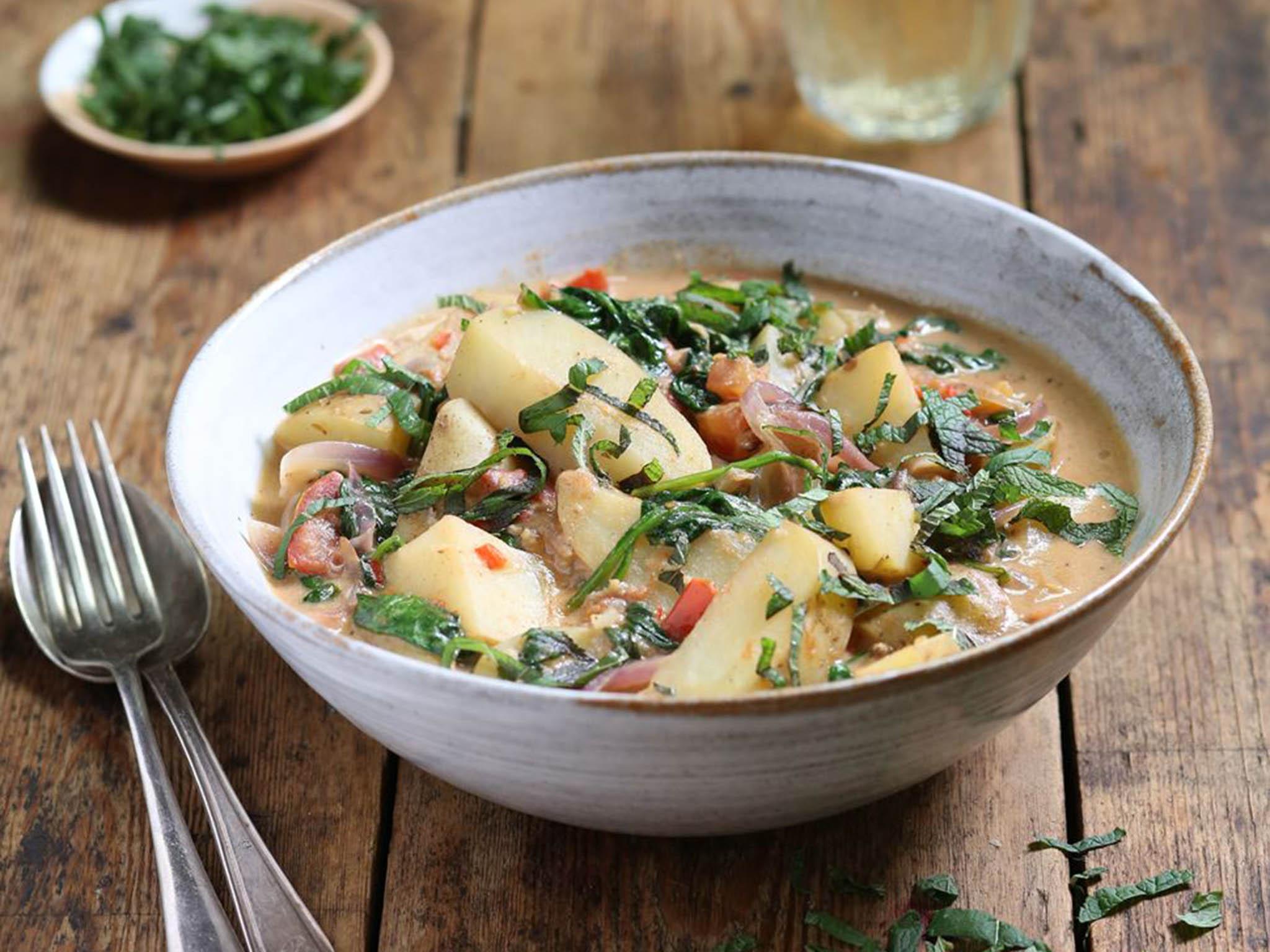 How to make Thai vegetable curry with jersey royals, The Independent