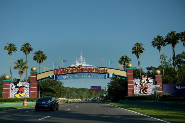 The entrance to Walt Disney World theme park near Orlando, Florida.
