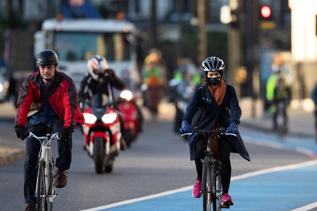 Stay in your lane: cyclists using a ‘superhighway’ in central London