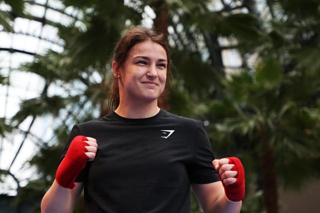 Katie Taylor trains in preparation of her fight this Saturday