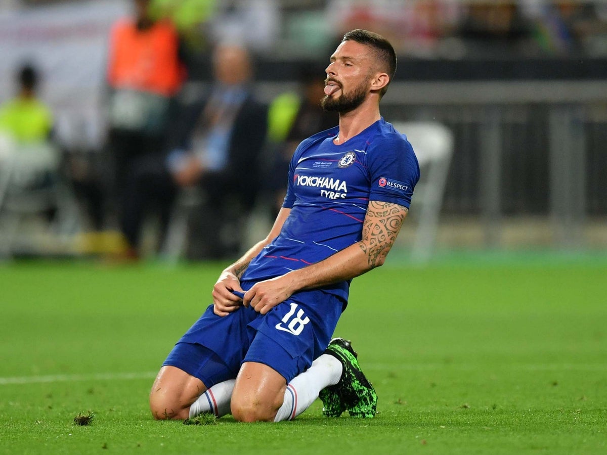 Chelsea Vs Arsenal Europa League Final 2019 Watch Olivier Giroud Gives Blues Lead In Baku The Independent The Independent