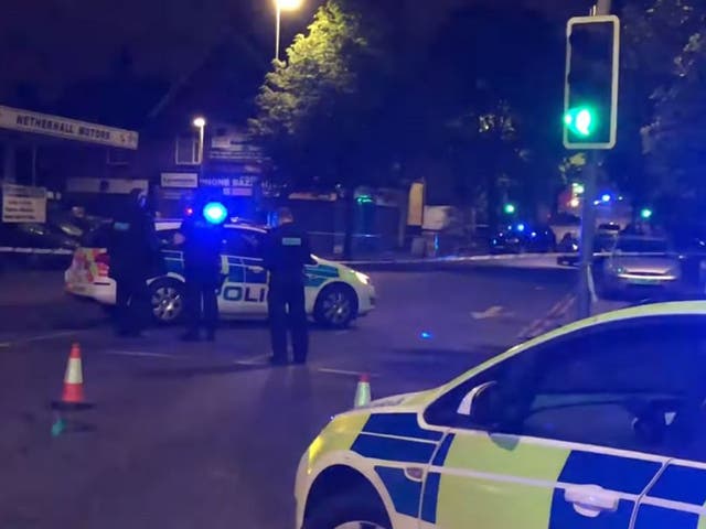 A teenage boy and man in his 40s were taken to hospital after a suspected hit and run as they left a mosque in Leicester on 30 May 2019.