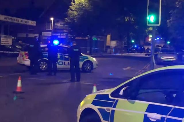 A teenage boy and man in his 40s were taken to hospital after a suspected hit and run as they left a mosque in Leicester on 30 May 2019.