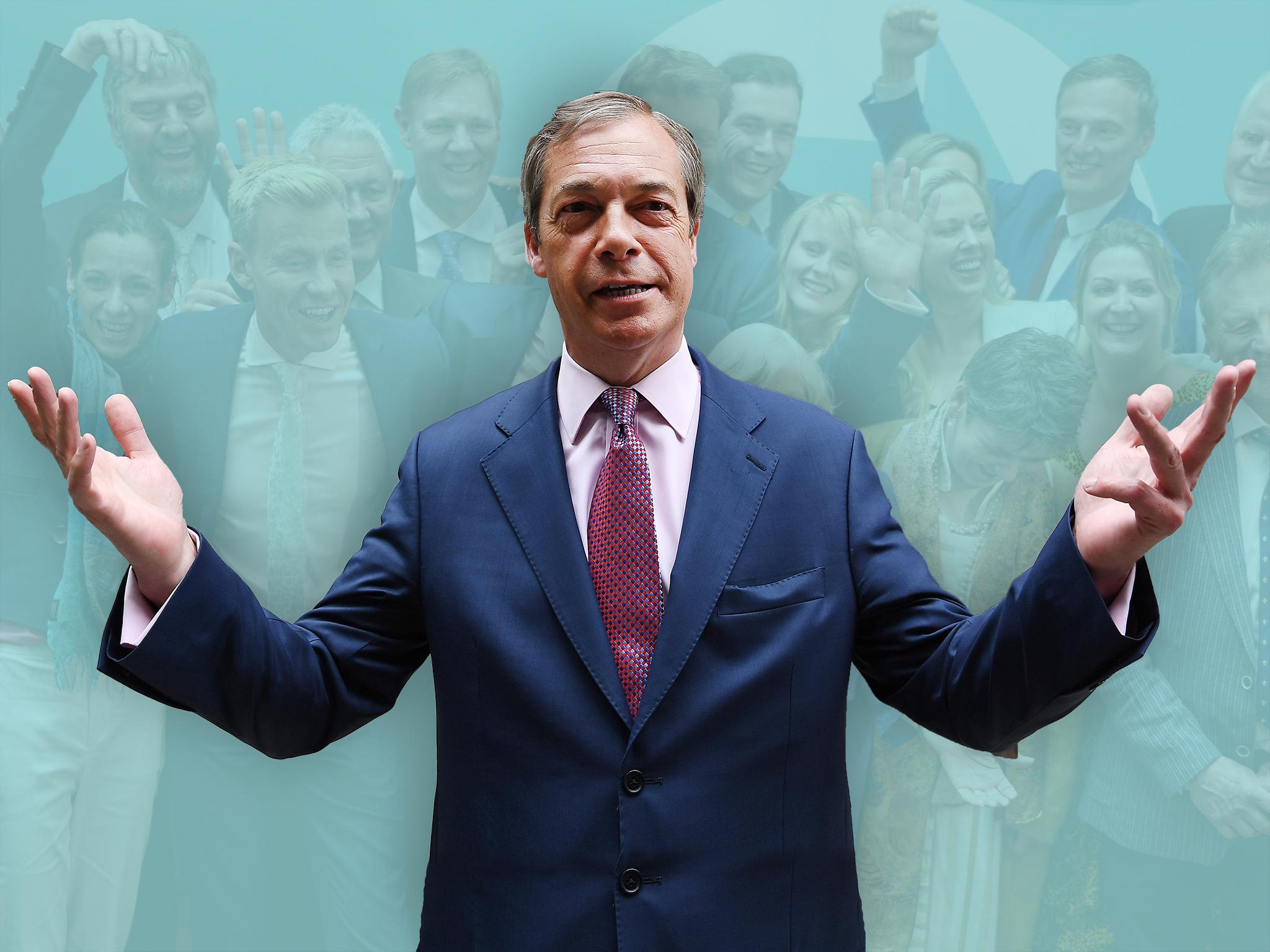 Is the Brexit Party leader not going anywhere, or is he not going anywhere?