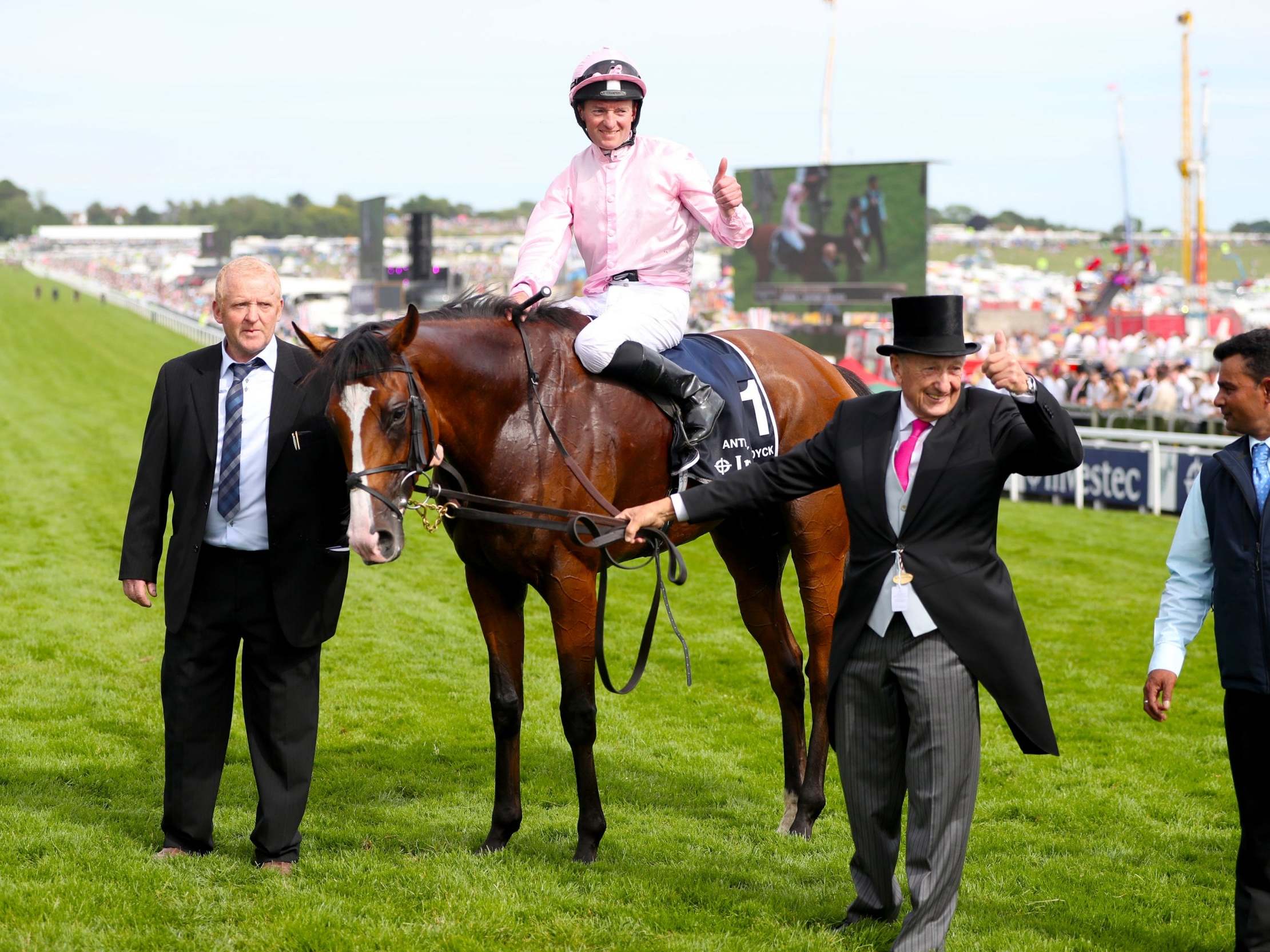 The win was celebrated at Epsom