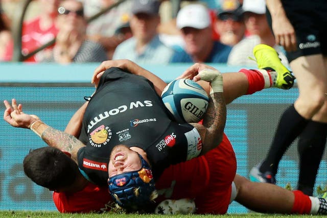 Jack Nowell suffered a nasty-looking injury during Exeter's Premiership final defeat against Saracens