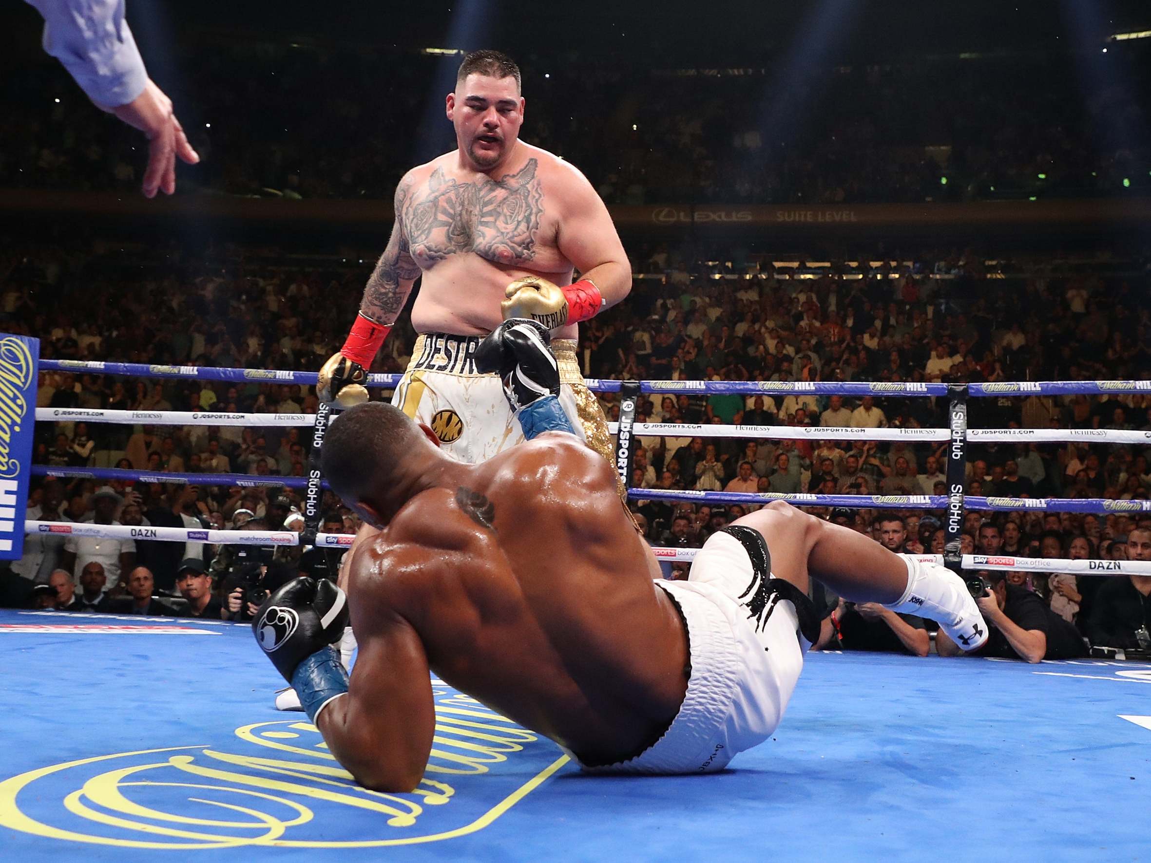 Anthony Joshua vs Andy Ruiz result Underdog stuns Joshua with knockout victory to win world titles The Independent The Independent