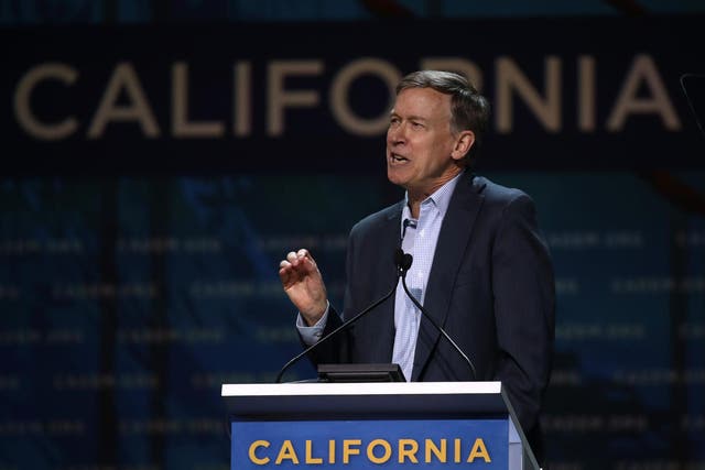 John Hickenlooper booed for his centrist comments during speech at California Democratic Convention