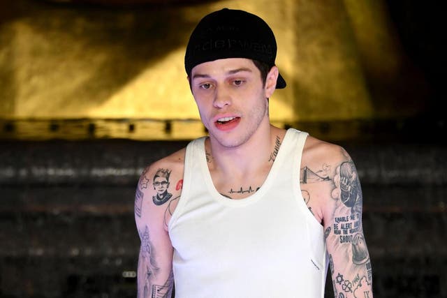 Pete Davidson walks the runway during the Alexander Wang Collection 1 fashion show at Rockefeller Center, New York City on 31 May 31, 2019