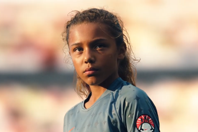 Nike 'Dream Further' campaign, starring 10-year-old Makena Cook