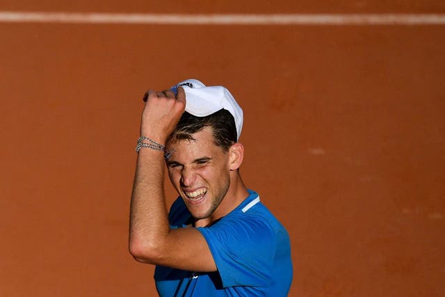 Dominic Thiem was frustrated by the incident