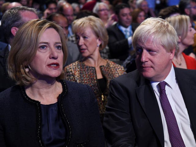 <p>Amber Rudd stands by her 2016 quip that she wouldn’t trust Boris Johnson to drive her home </p>