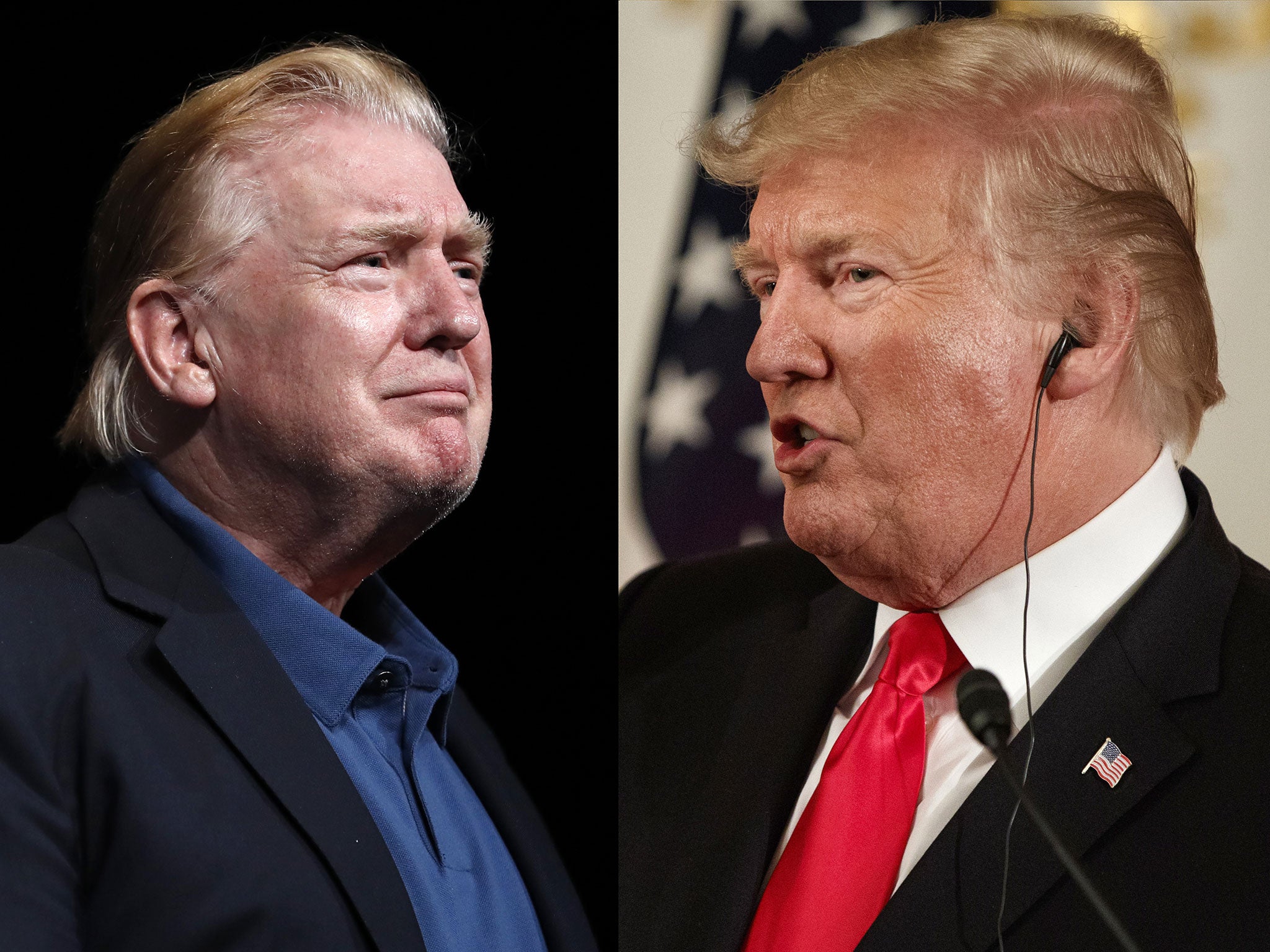 Trump Reveals New Hairstyle During Surprise Church 