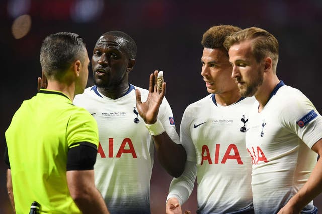 Moussa Sissoko protests his innocence