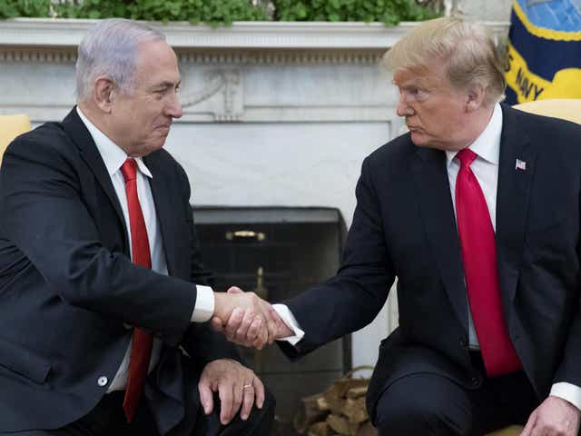 Mike Pompeo describes Trump's Middle East peace deal as 'un-executable', months after president controversially recorgnises Golan Heights as Israeli territory