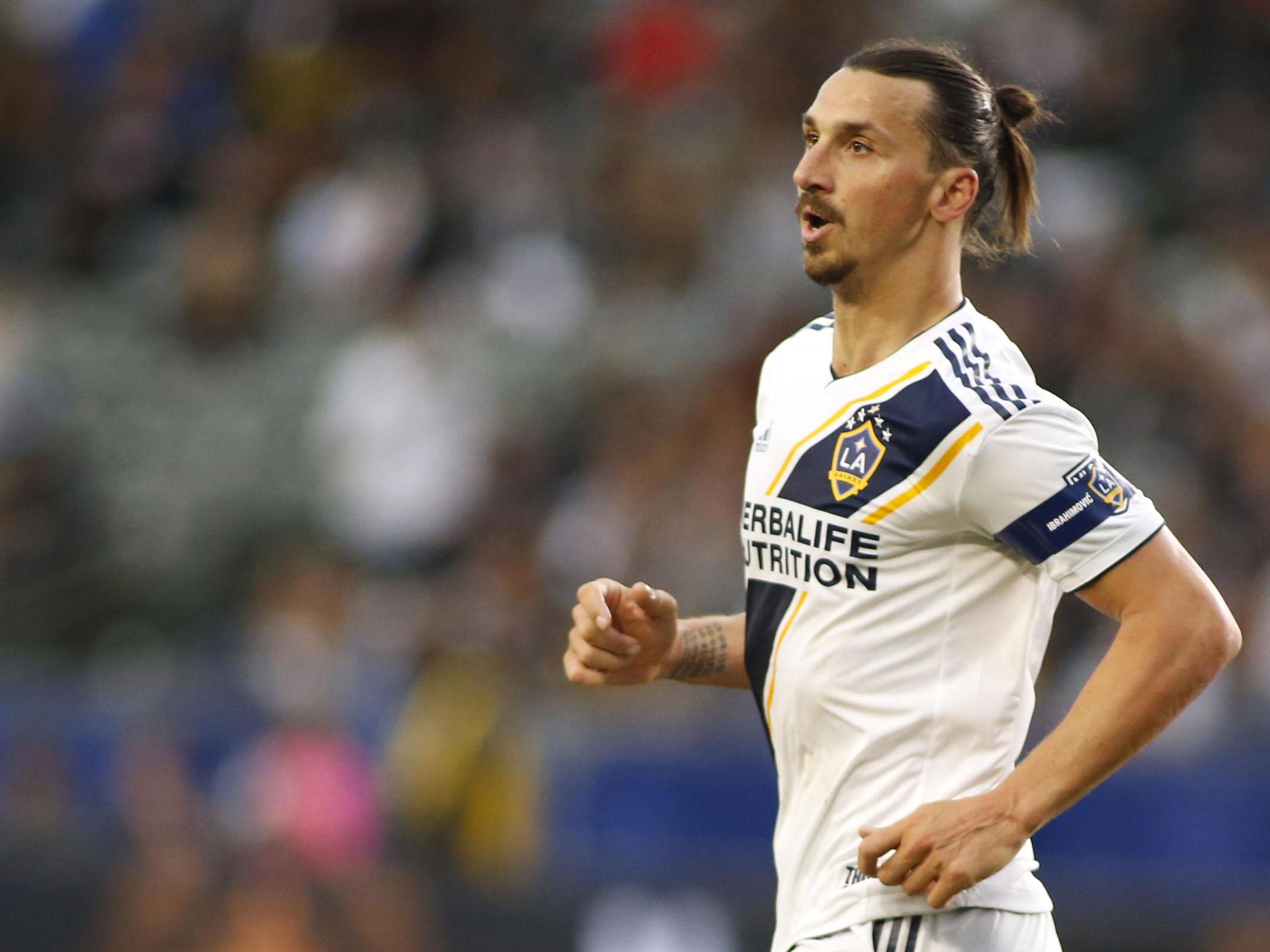 Zlatan Ibrahimovic is out of contract at LA Galaxy in December