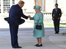 Trump UK arrival overshadowed by bitter row and awkward handshake