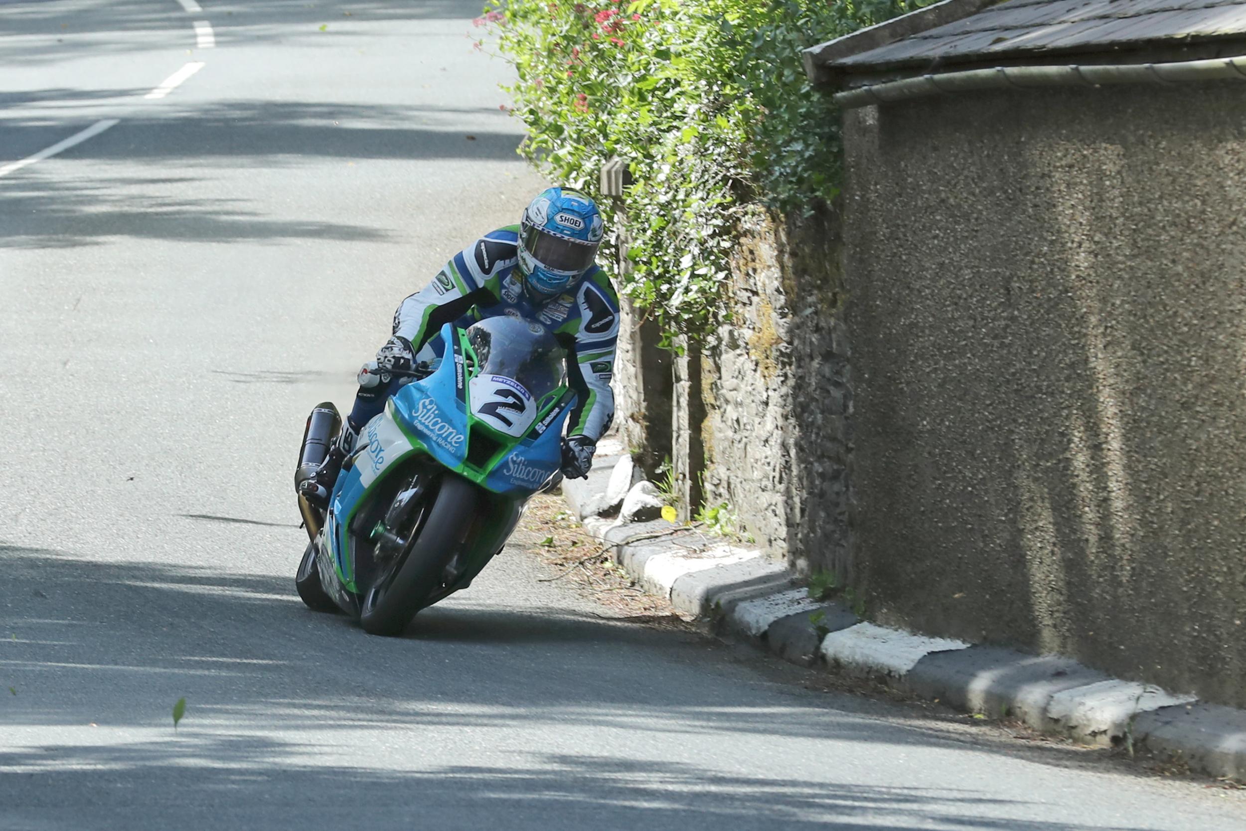 Harrison took his first big bike victory at the TT
