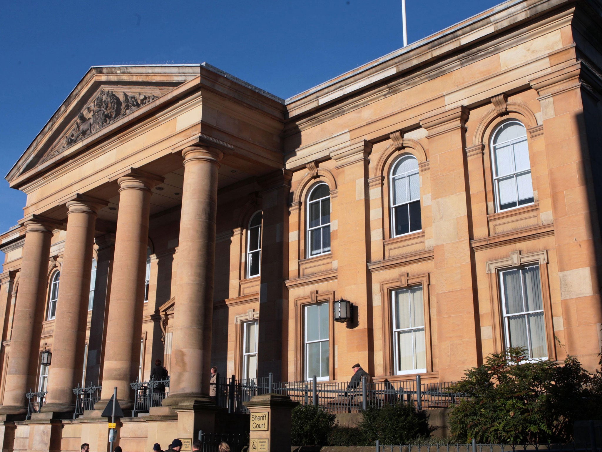 Thomas Dunn is on trial accused of assault at Dundee Sheriff Court