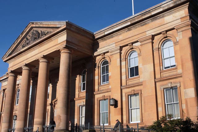 Thomas Dunn is on trial accused of assault at Dundee Sheriff Court