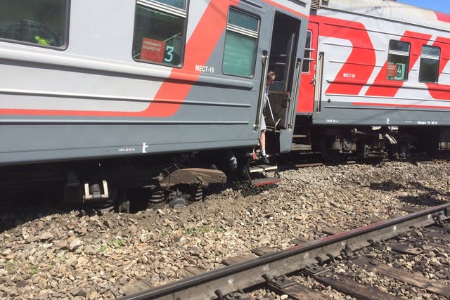 The Trans-Siberian rail derailment caused havoc