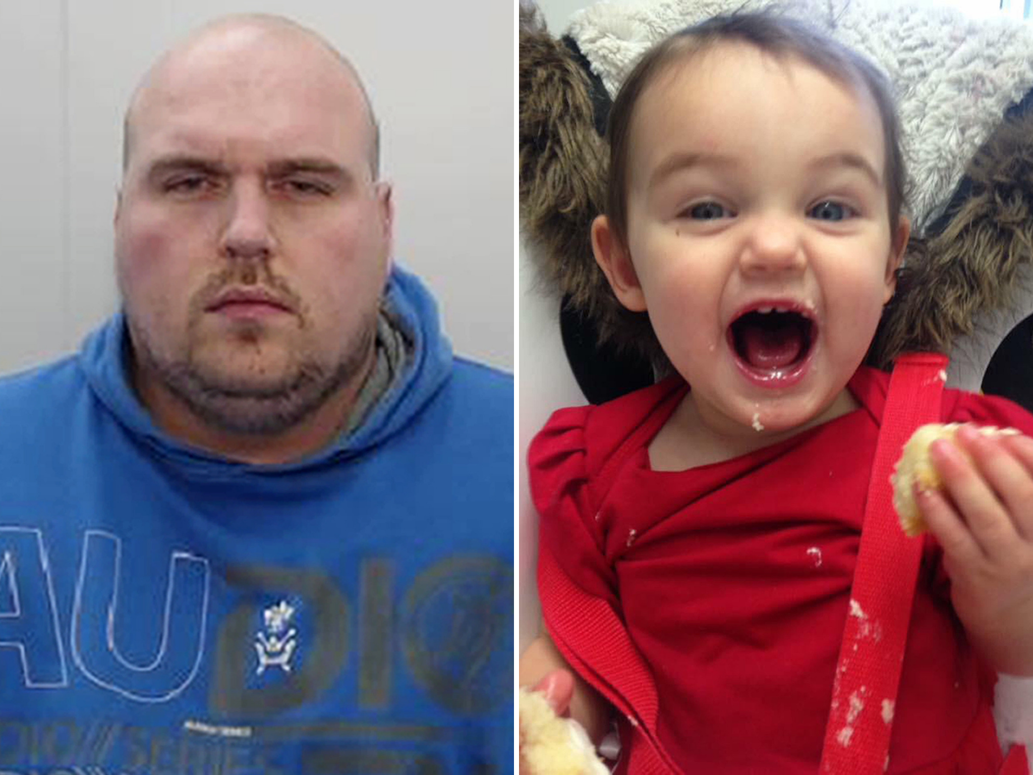 Michael Wild, 30, of Wythenshawe, Manchester, has been jailed for life and will serve at least 20 years for the murder of 22-month-old Ella-Rose Clover on 21 January 2018.