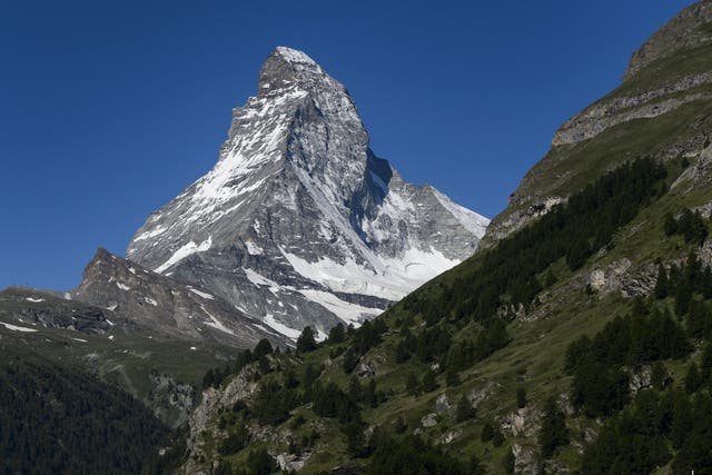 Matterhorn mountain, in Switzerland.