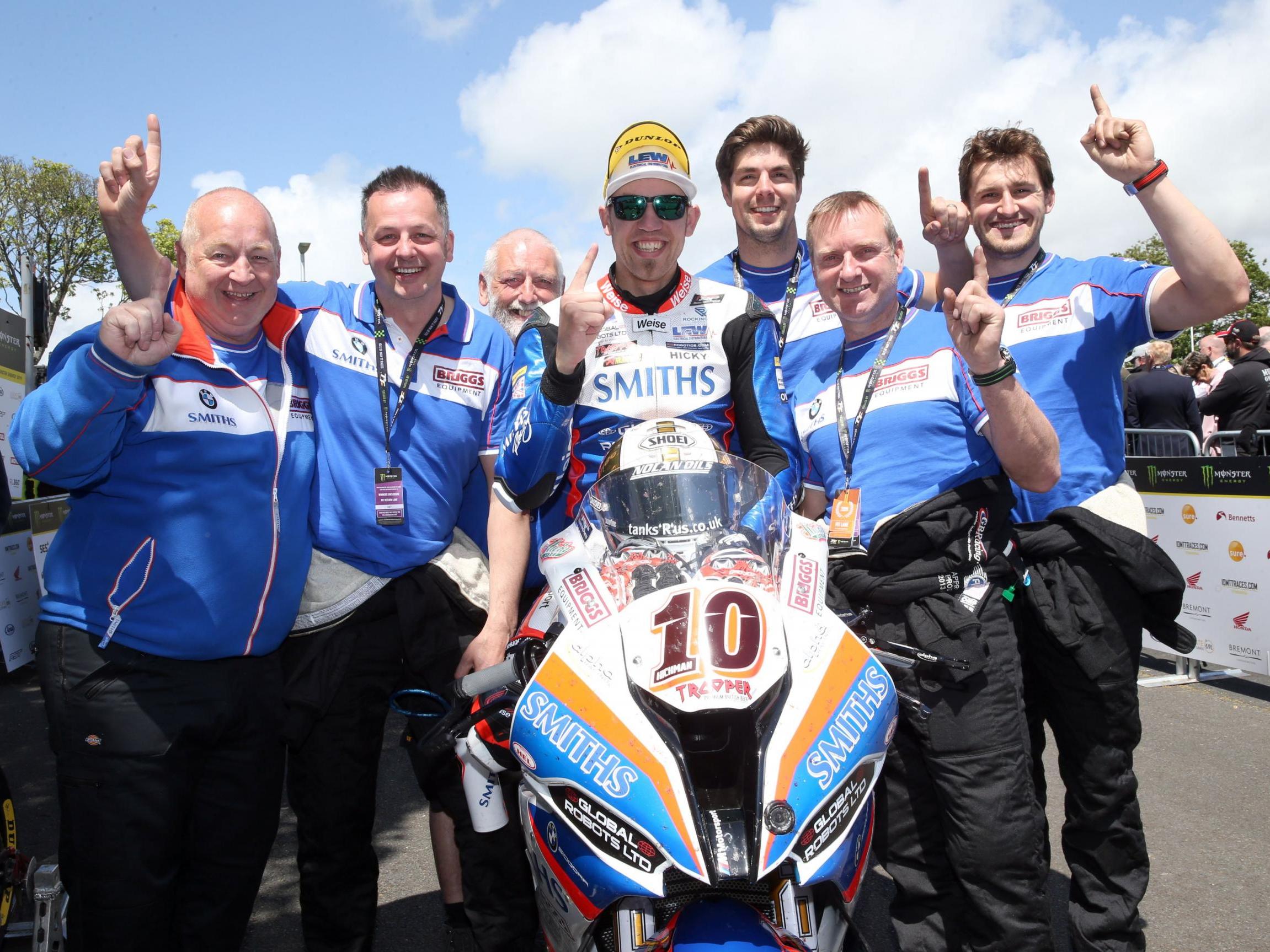 Hickman picked up his third win of the week in the superstock race