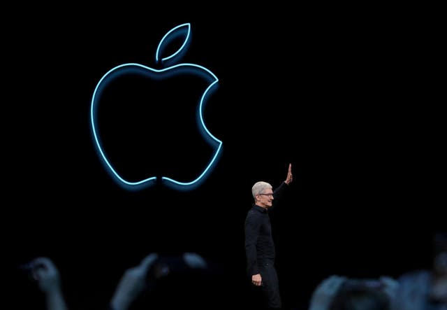 Apple CEO Tim Cook delivers the keynote address during the 2019 Apple Worldwide Developer Conference (WWDC) at the San Jose Convention Center