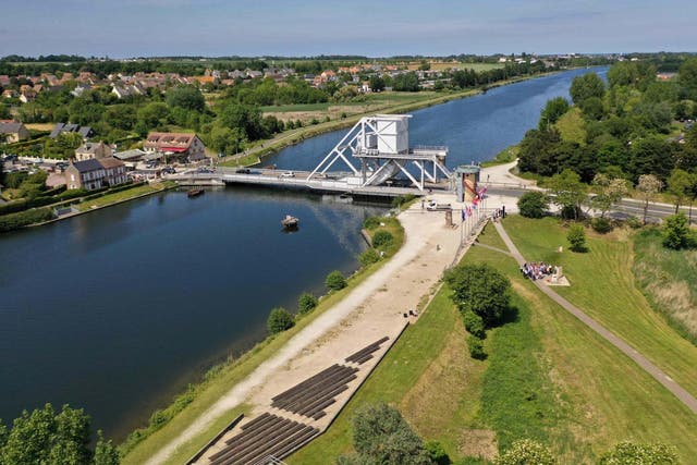 The incident is believed to have happened near the Pegasus Bridge in Benouville, northwestern France.