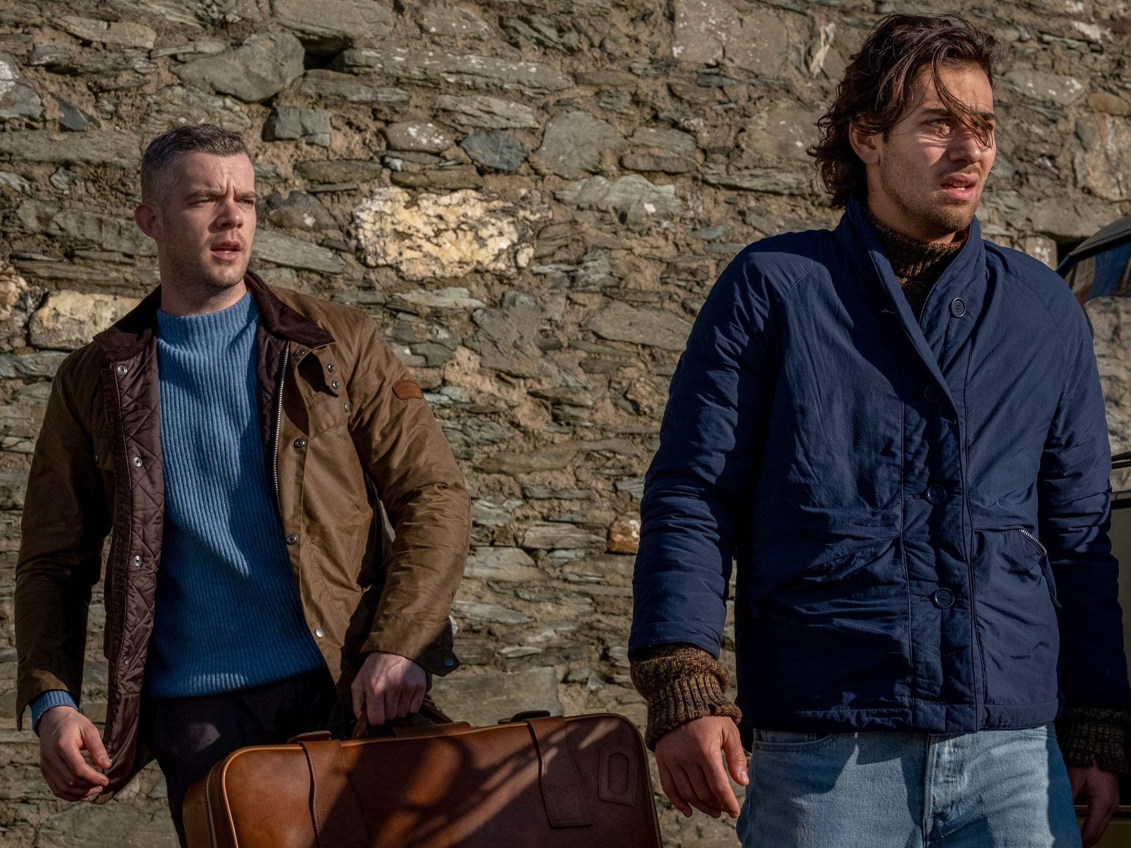 Daniel Lyons (Russell Tovey) and his lover Viktor Goraya (Maxim Baldry) attempt to cross the English Channel to escape Viktor’s persecution