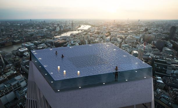 Infinity London would sit on top of a 220m skyscraper