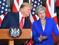Open NHS to US firms, says Trump as he attacks Corbyn in press remarks