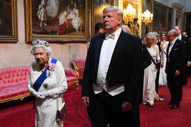 Donald Trump was elected to represent his people. The Queen was not