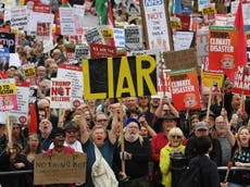 Anger, humour and lots of toupee jokes as Trump protests hit London