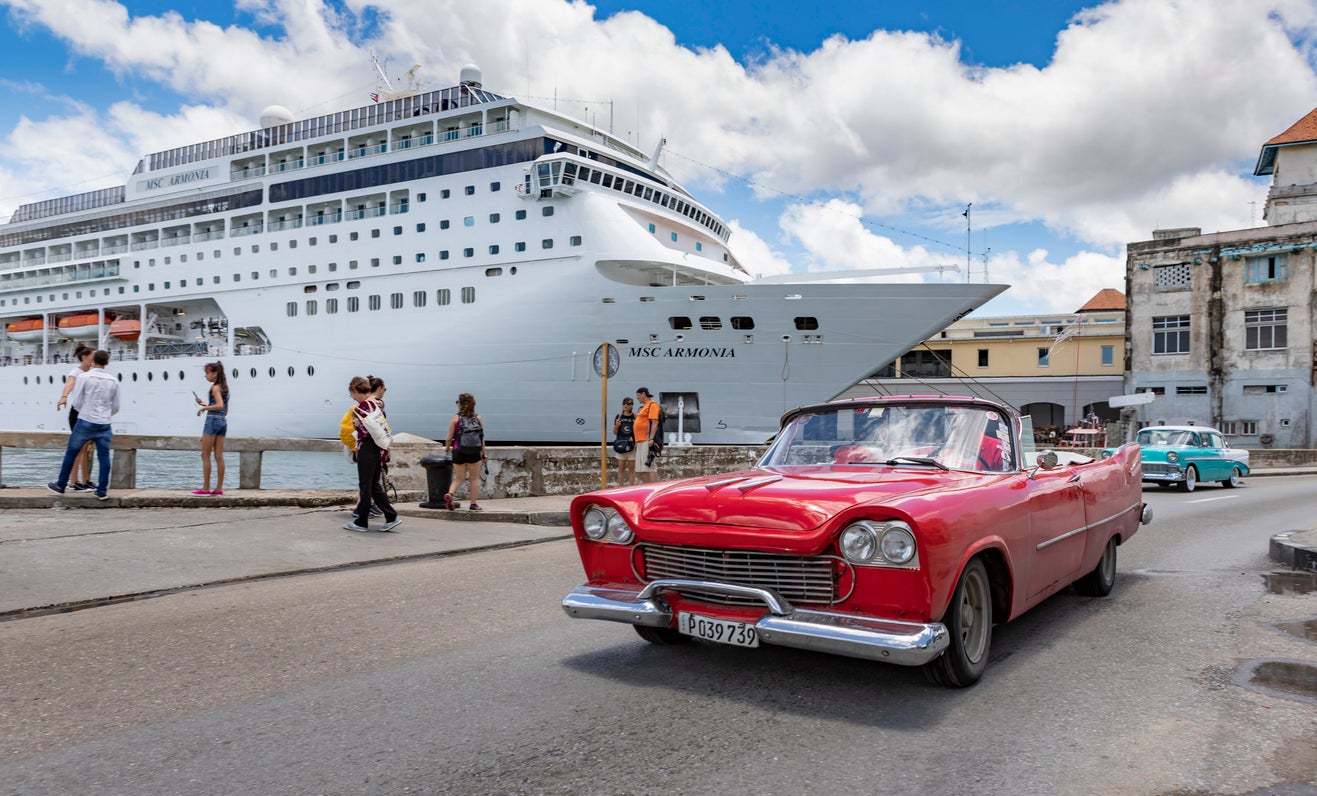 Cruising is the most popular form of travel for Americans going to Cuba