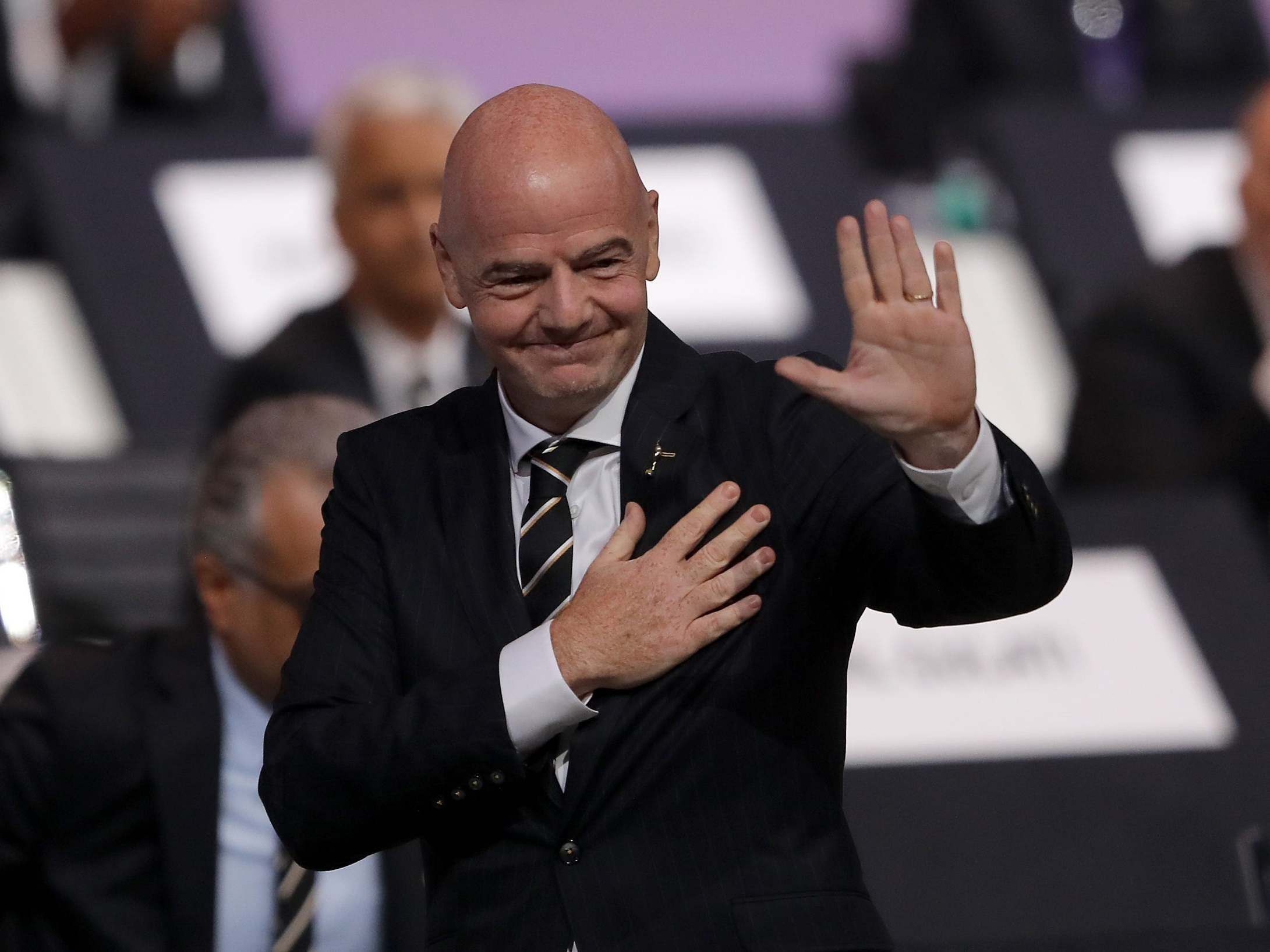 FIFA president Gianni Infantino re-elected by acclaim