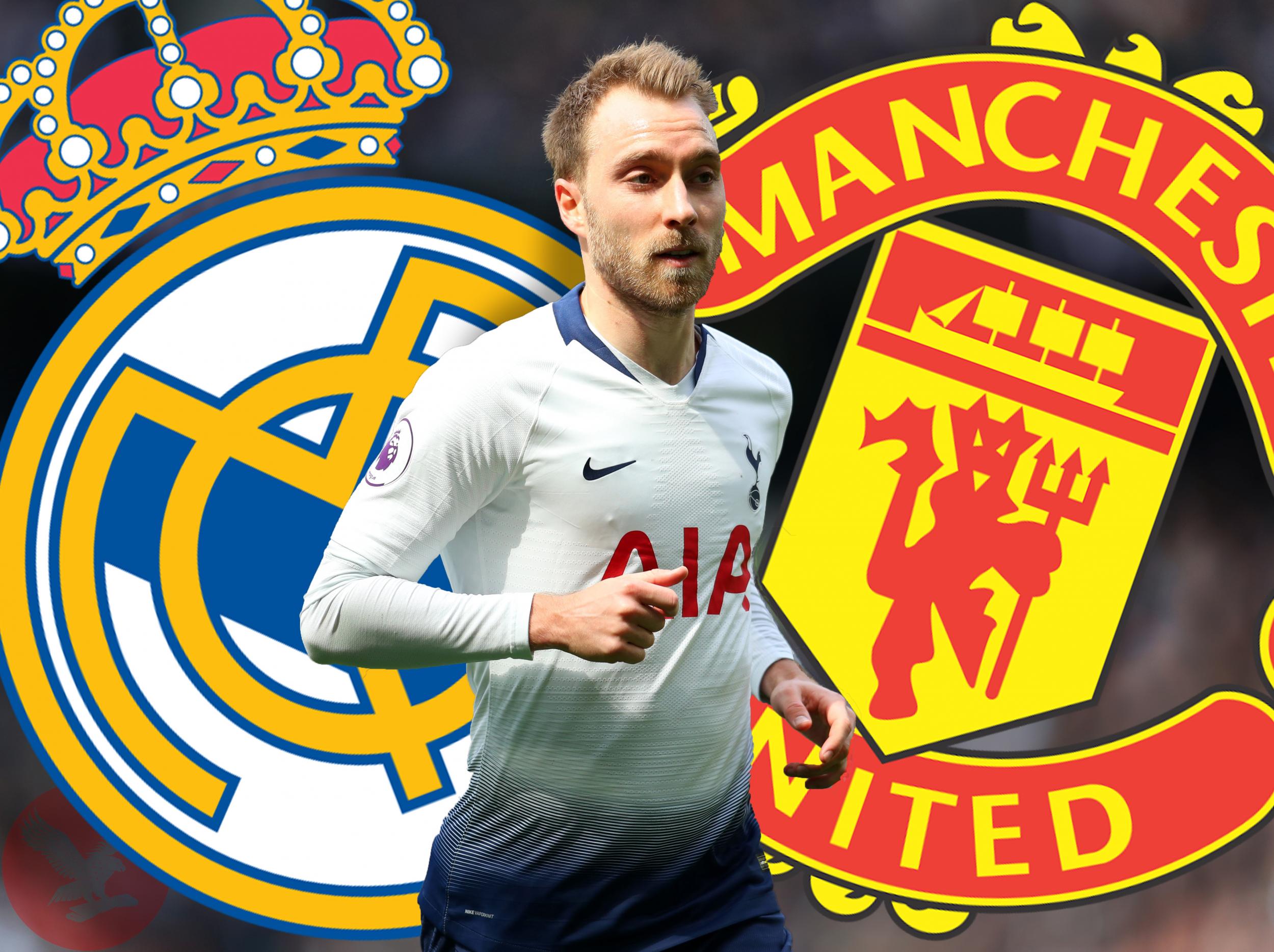 Znalezione obrazy dla zapytania eriksen manchester united real madrid