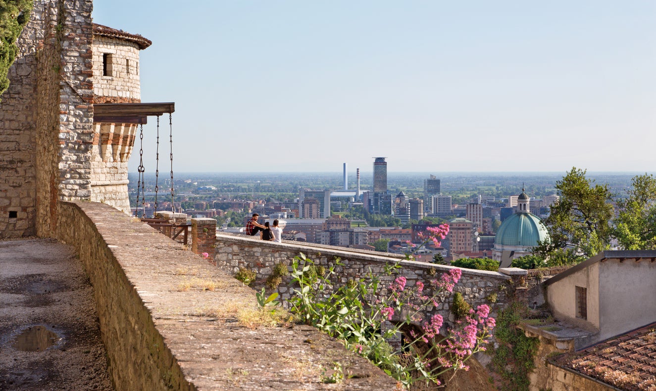 The view from Brescia castle is outstanding (Getty)